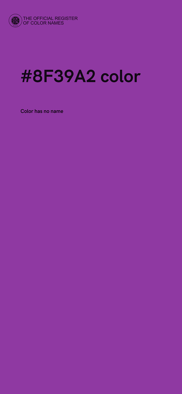 #8F39A2 color image