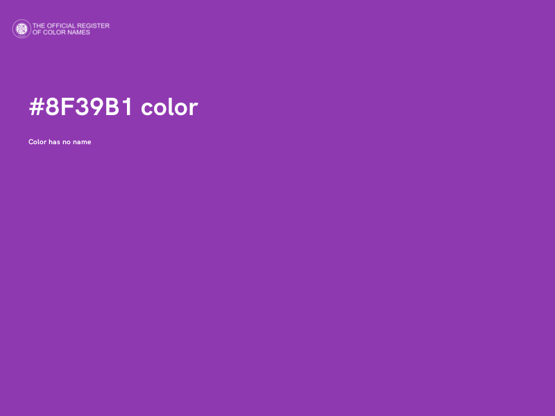 #8F39B1 color image