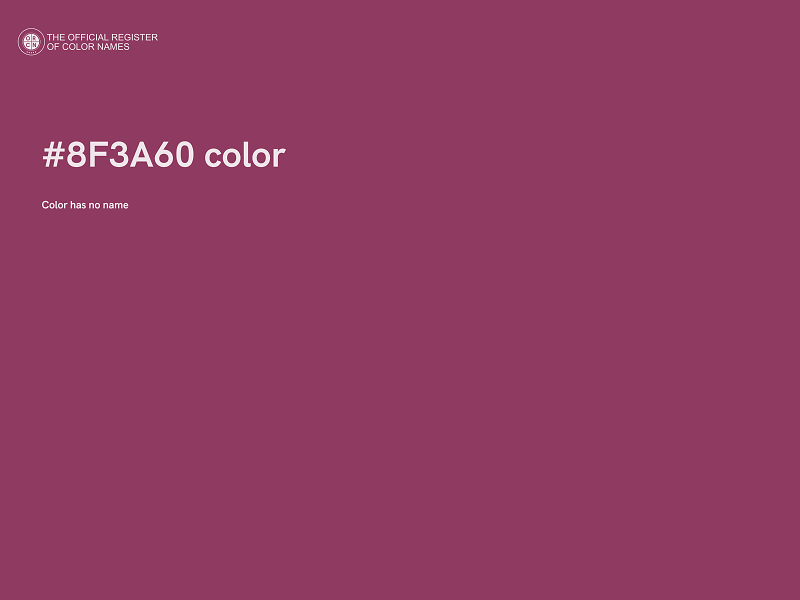 #8F3A60 color image
