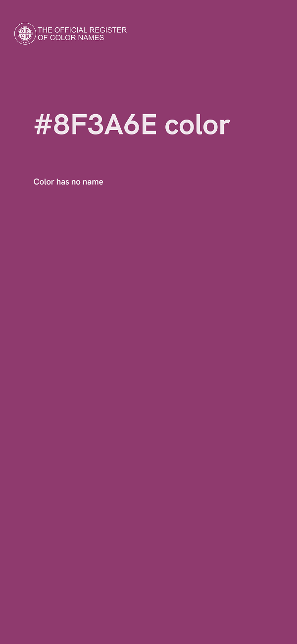 #8F3A6E color image