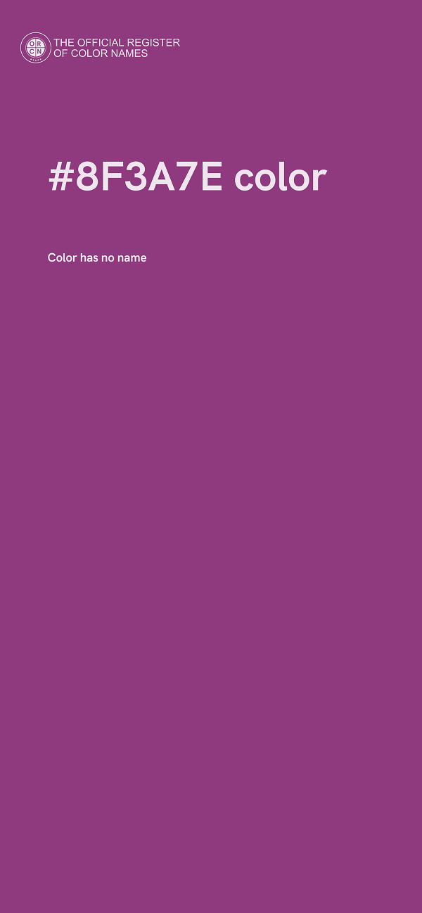 #8F3A7E color image