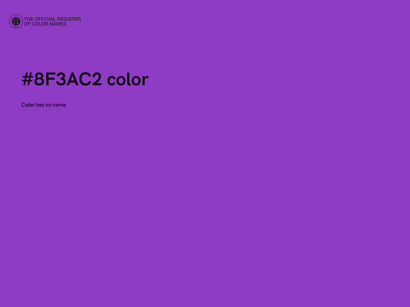 #8F3AC2 color image