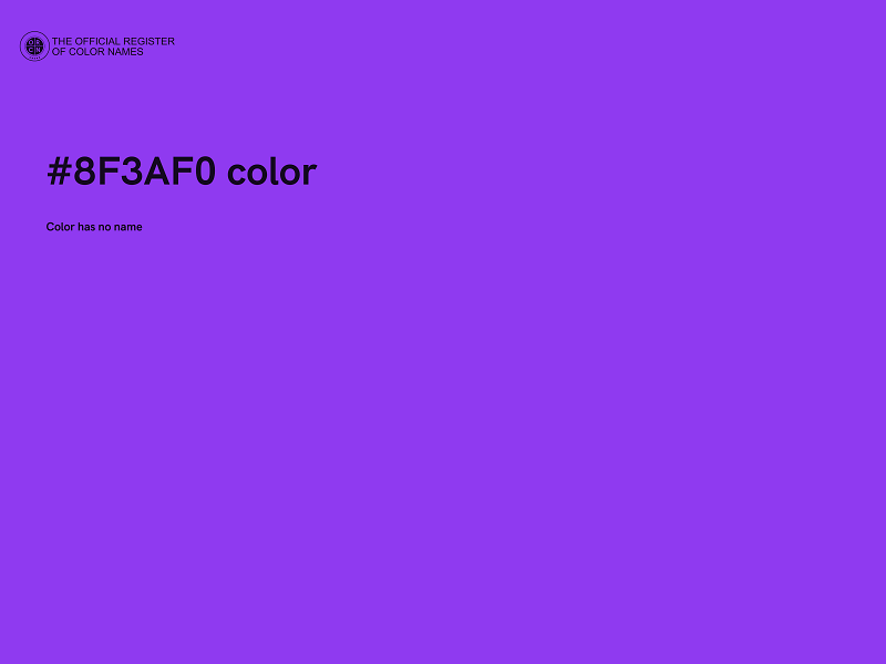 #8F3AF0 color image
