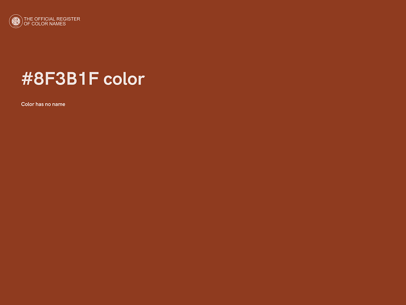 #8F3B1F color image