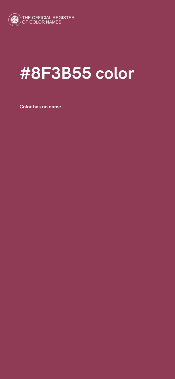 #8F3B55 color image