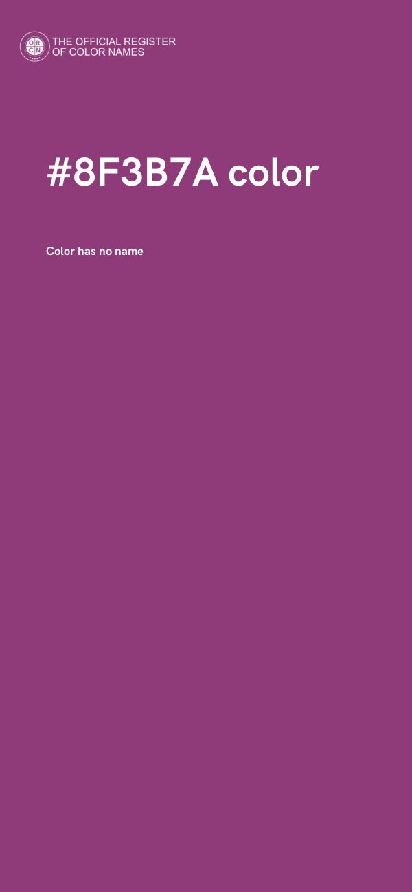 #8F3B7A color image