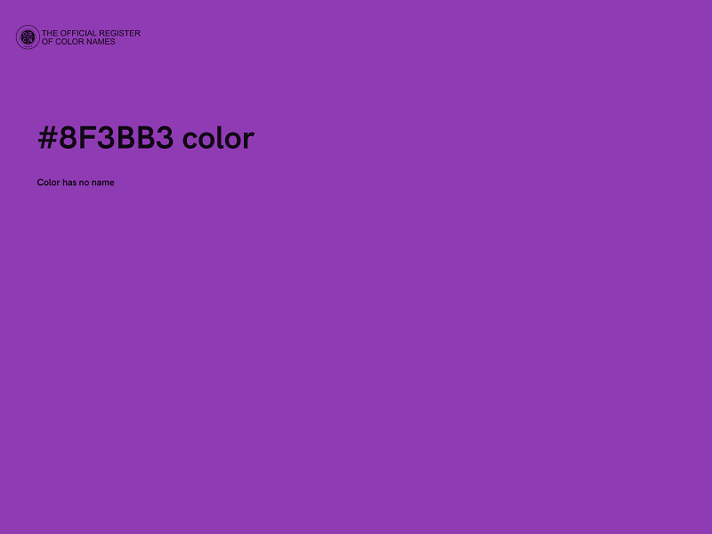 #8F3BB3 color image