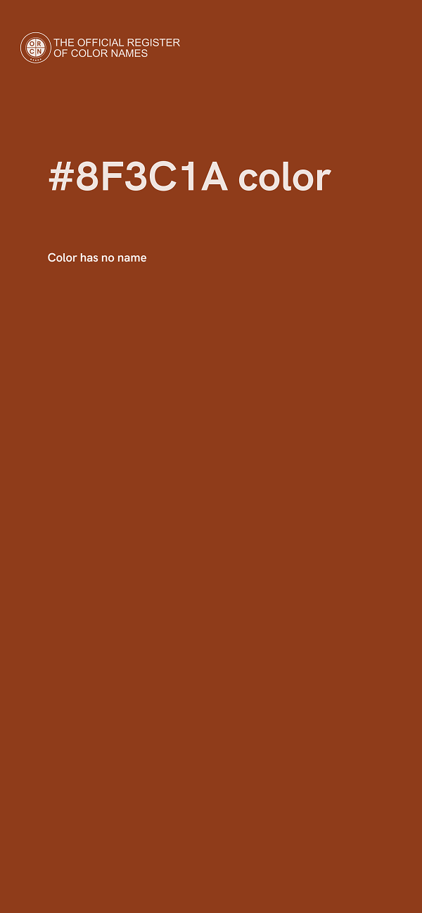 #8F3C1A color image