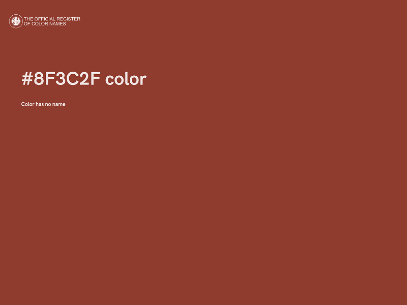 #8F3C2F color image