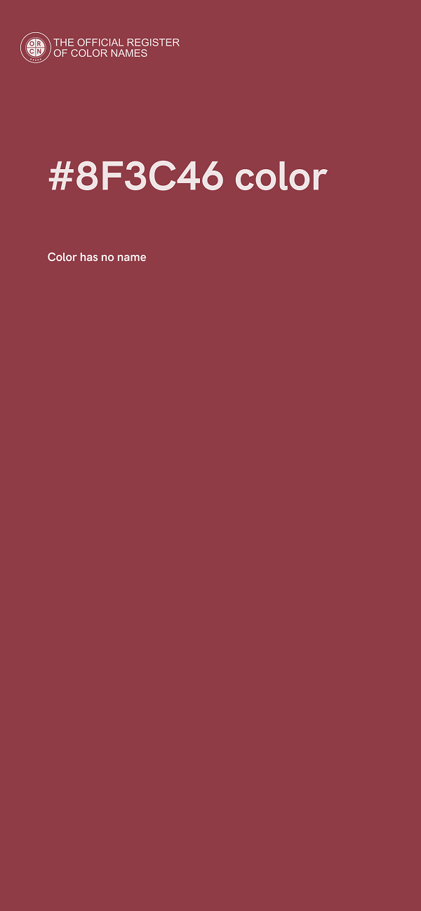 #8F3C46 color image