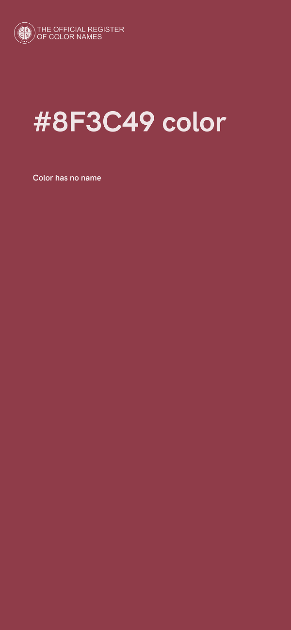 #8F3C49 color image