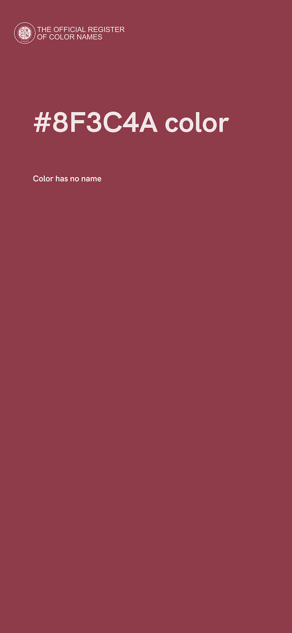 #8F3C4A color image