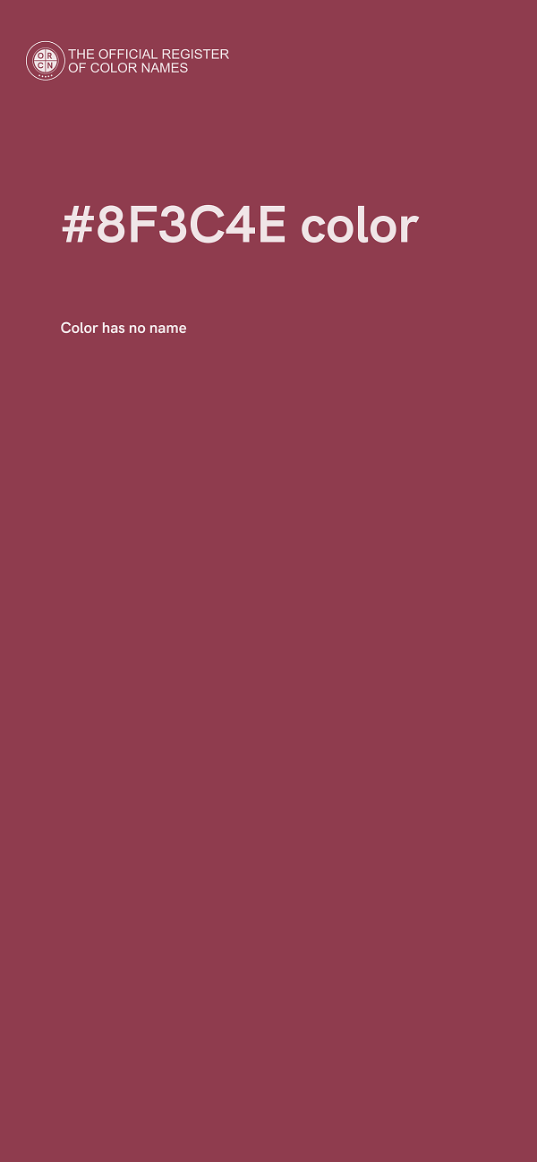 #8F3C4E color image