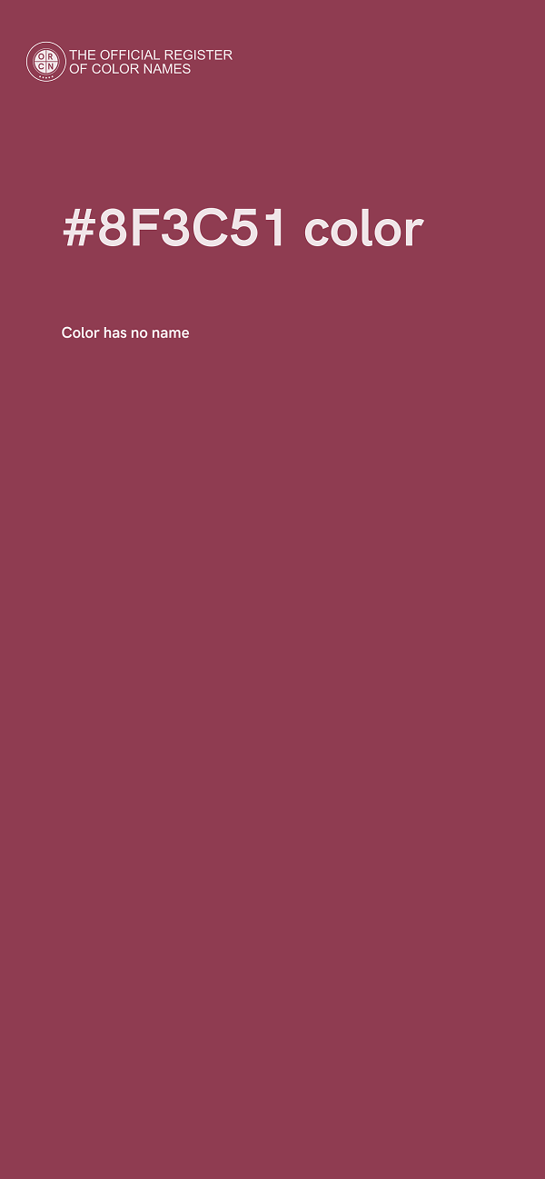 #8F3C51 color image