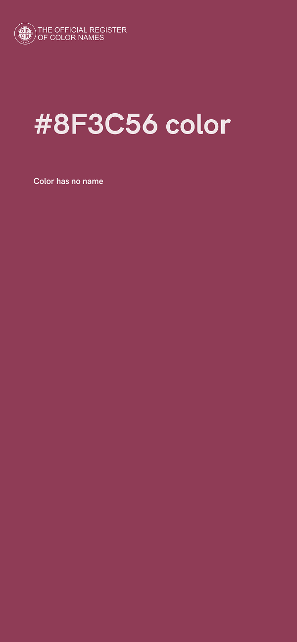 #8F3C56 color image