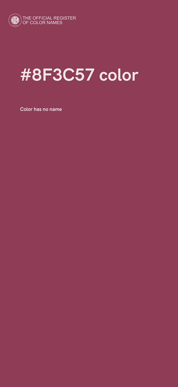 #8F3C57 color image