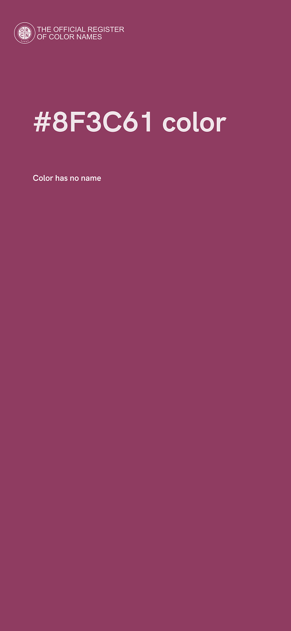 #8F3C61 color image
