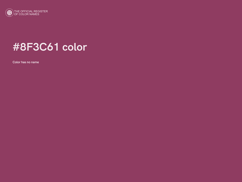 #8F3C61 color image