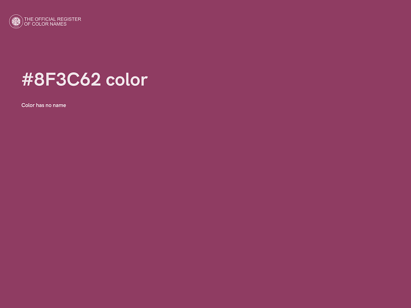 #8F3C62 color image