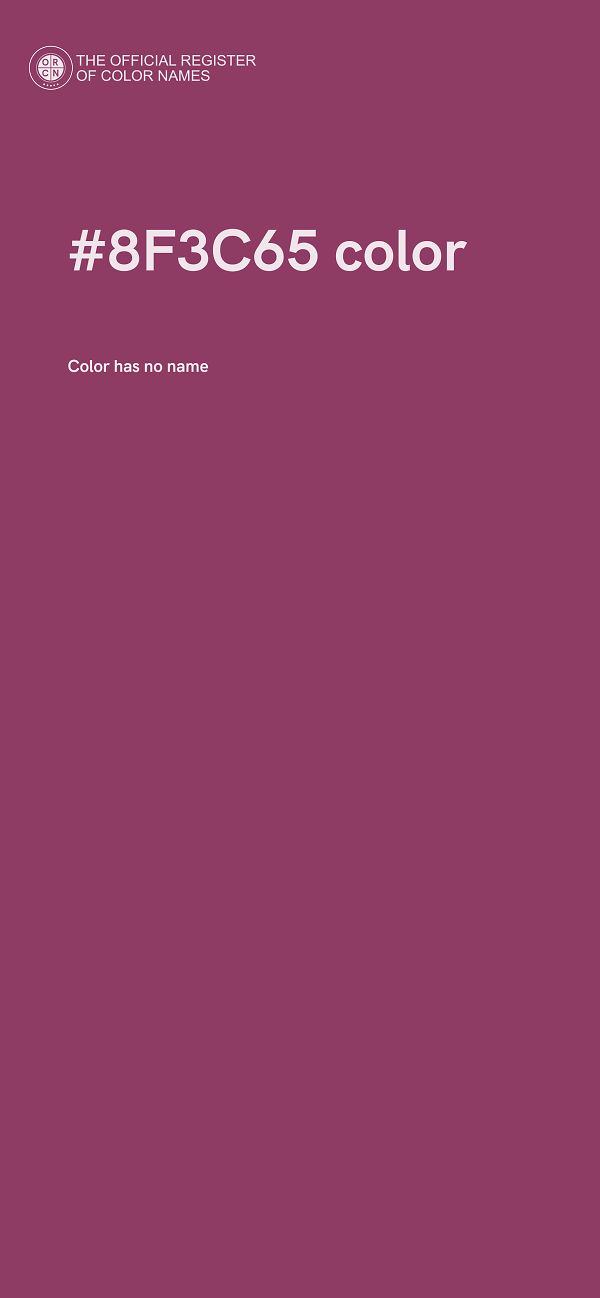 #8F3C65 color image