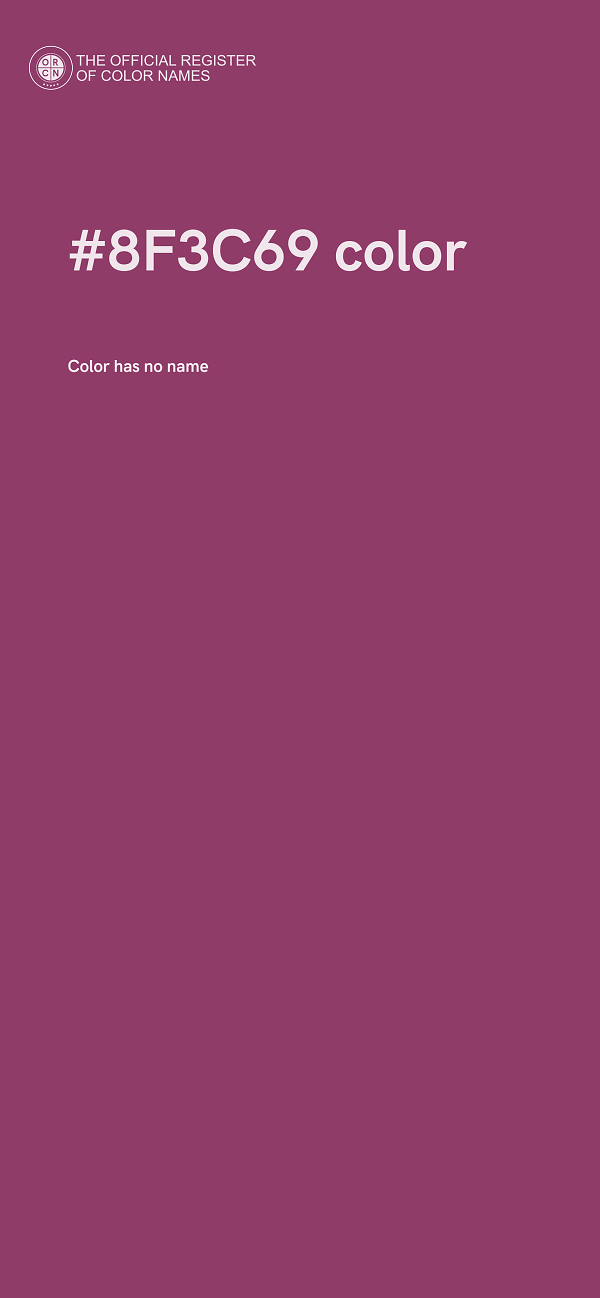#8F3C69 color image