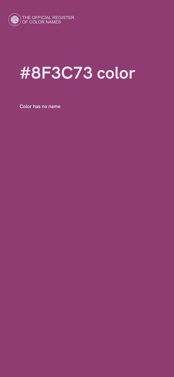 #8F3C73 color image