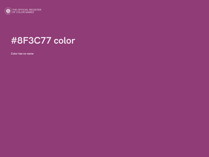 #8F3C77 color image