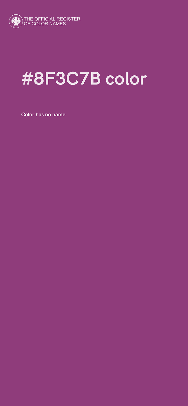 #8F3C7B color image