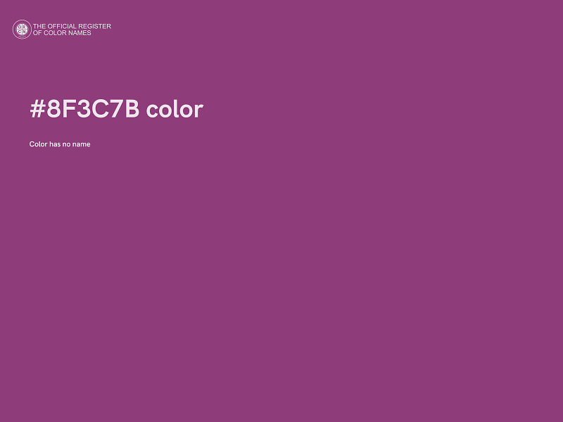 #8F3C7B color image