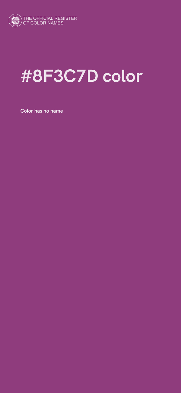 #8F3C7D color image