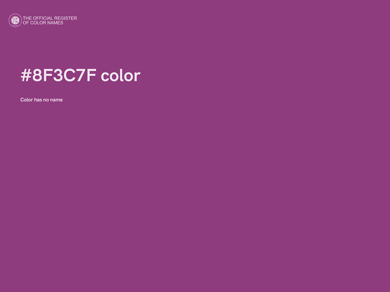 #8F3C7F color image