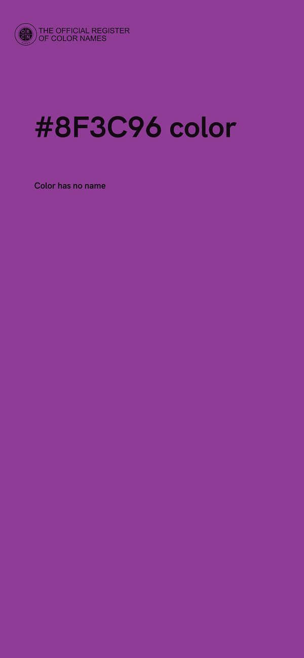 #8F3C96 color image