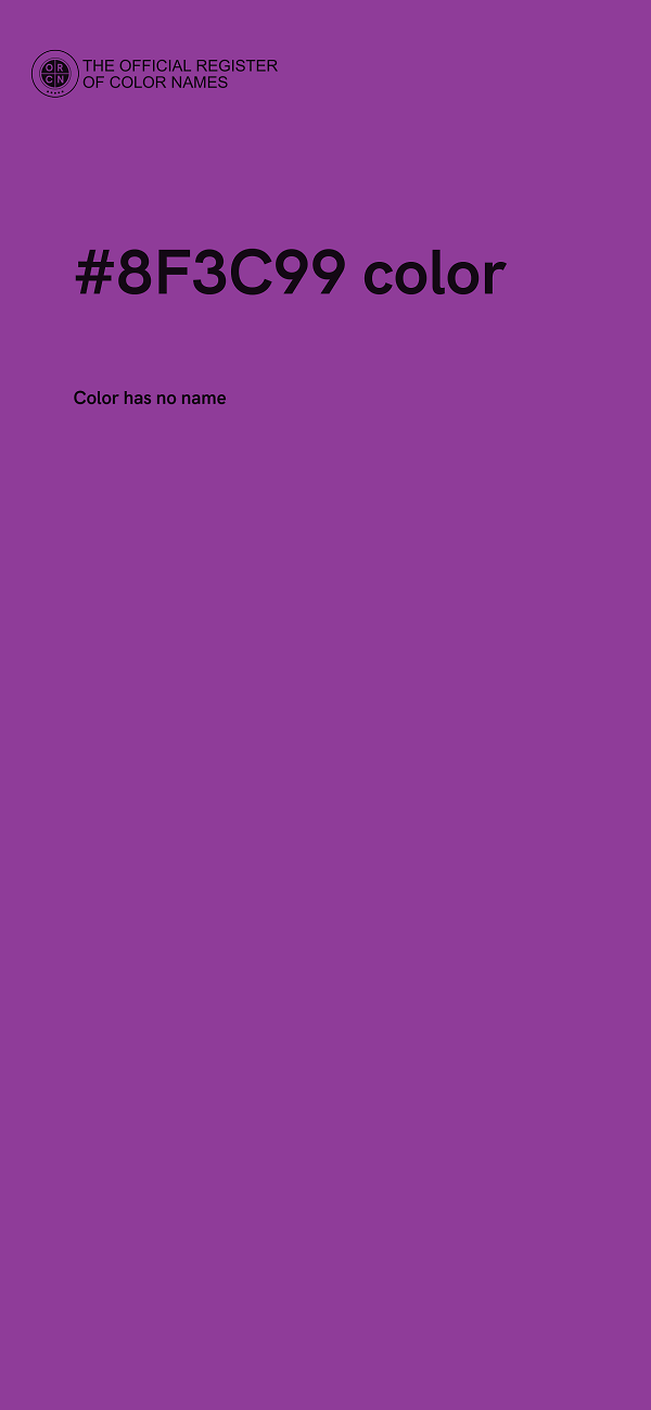 #8F3C99 color image