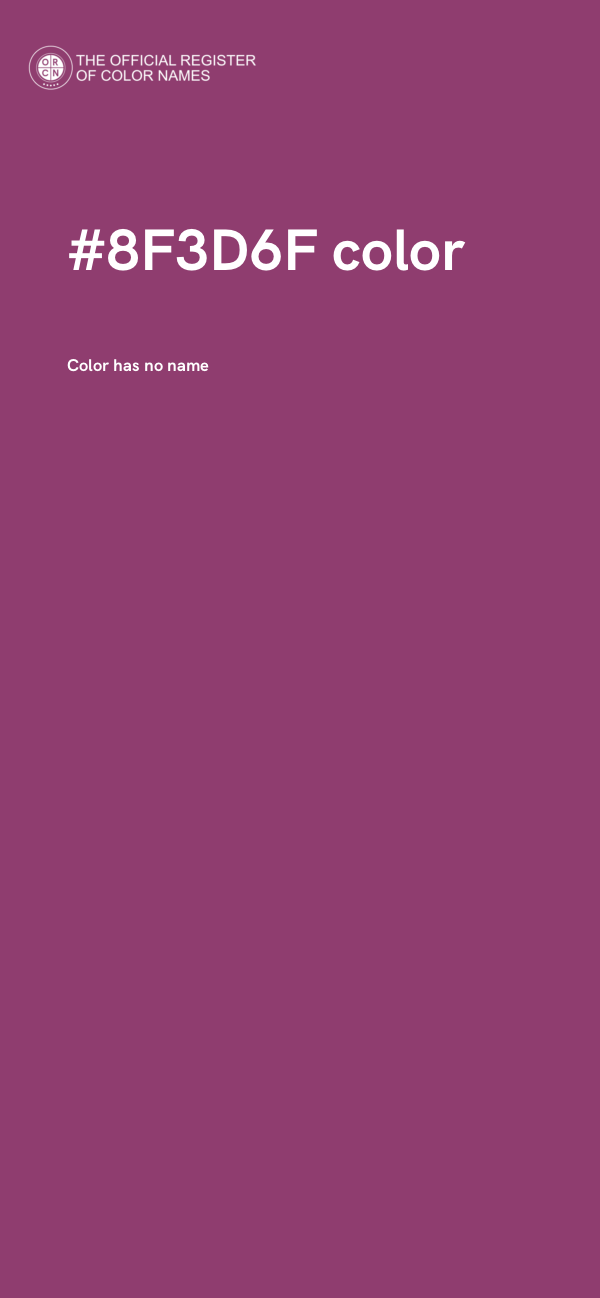 #8F3D6F color image