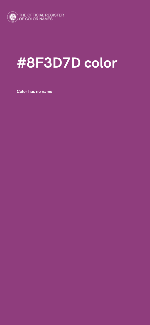 #8F3D7D color image