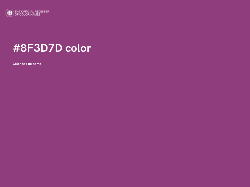 #8F3D7D color image