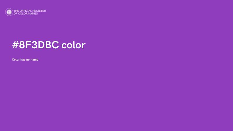 #8F3DBC color image