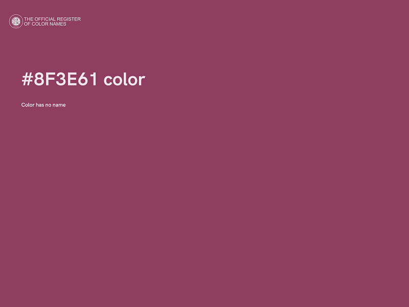 #8F3E61 color image