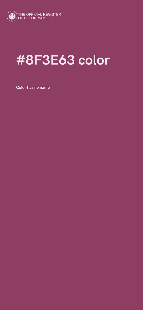 #8F3E63 color image