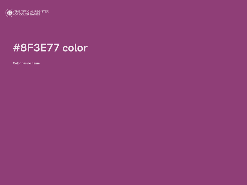 #8F3E77 color image