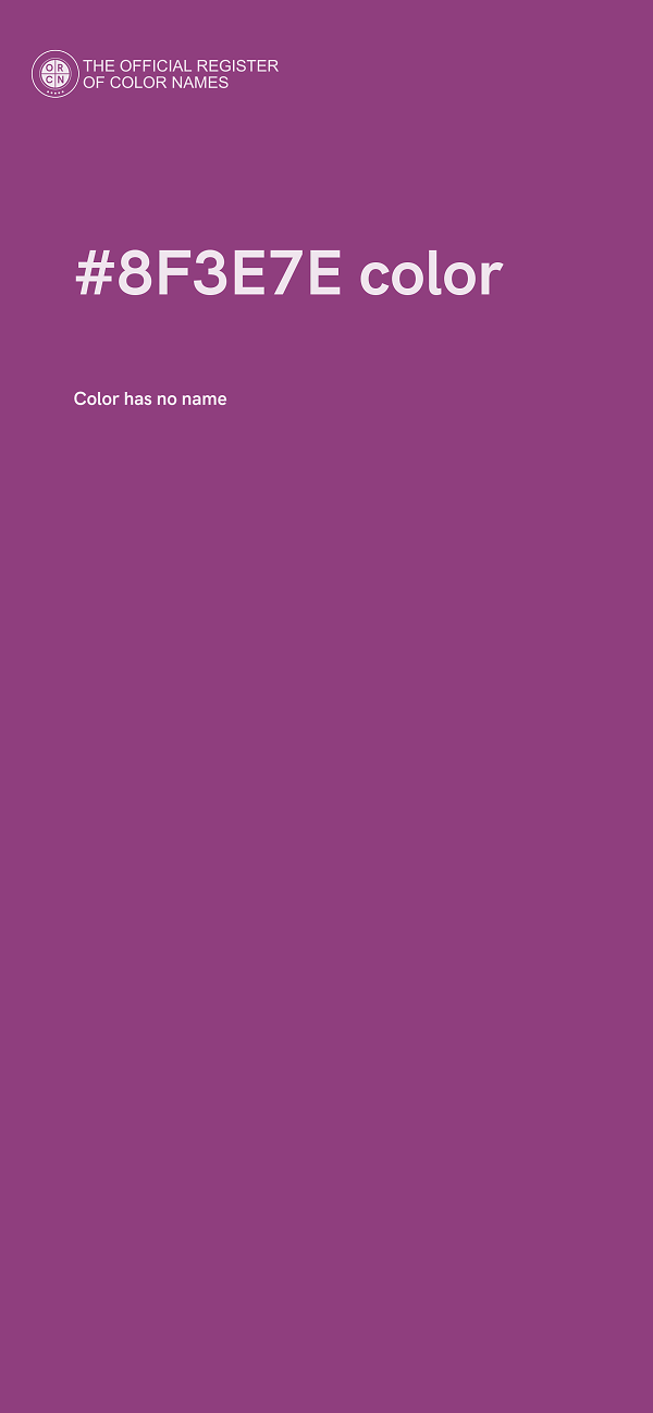 #8F3E7E color image