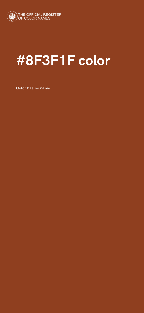 #8F3F1F color image