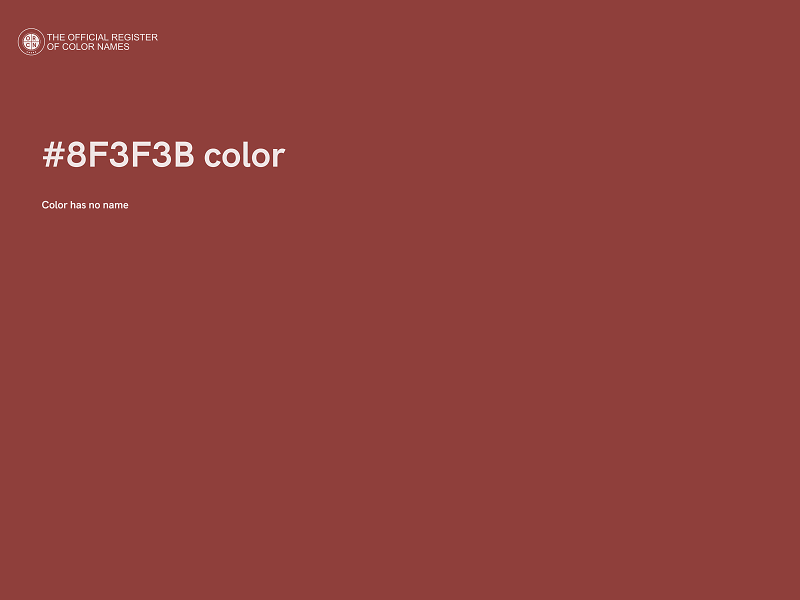 #8F3F3B color image