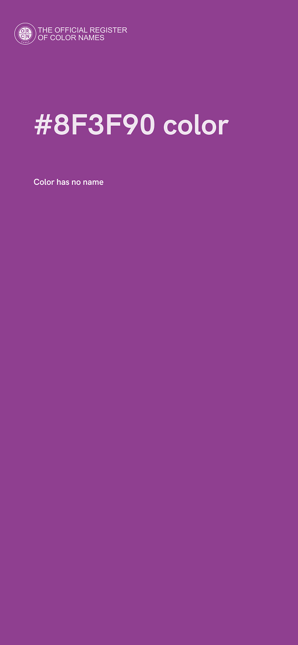 #8F3F90 color image