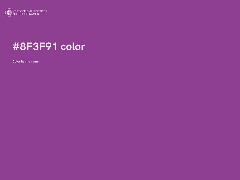 #8F3F91 color image