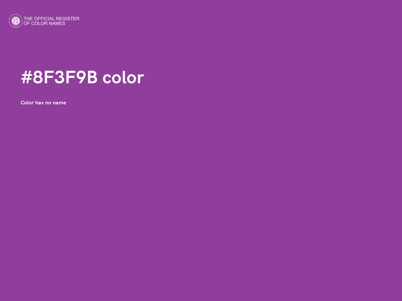#8F3F9B color image