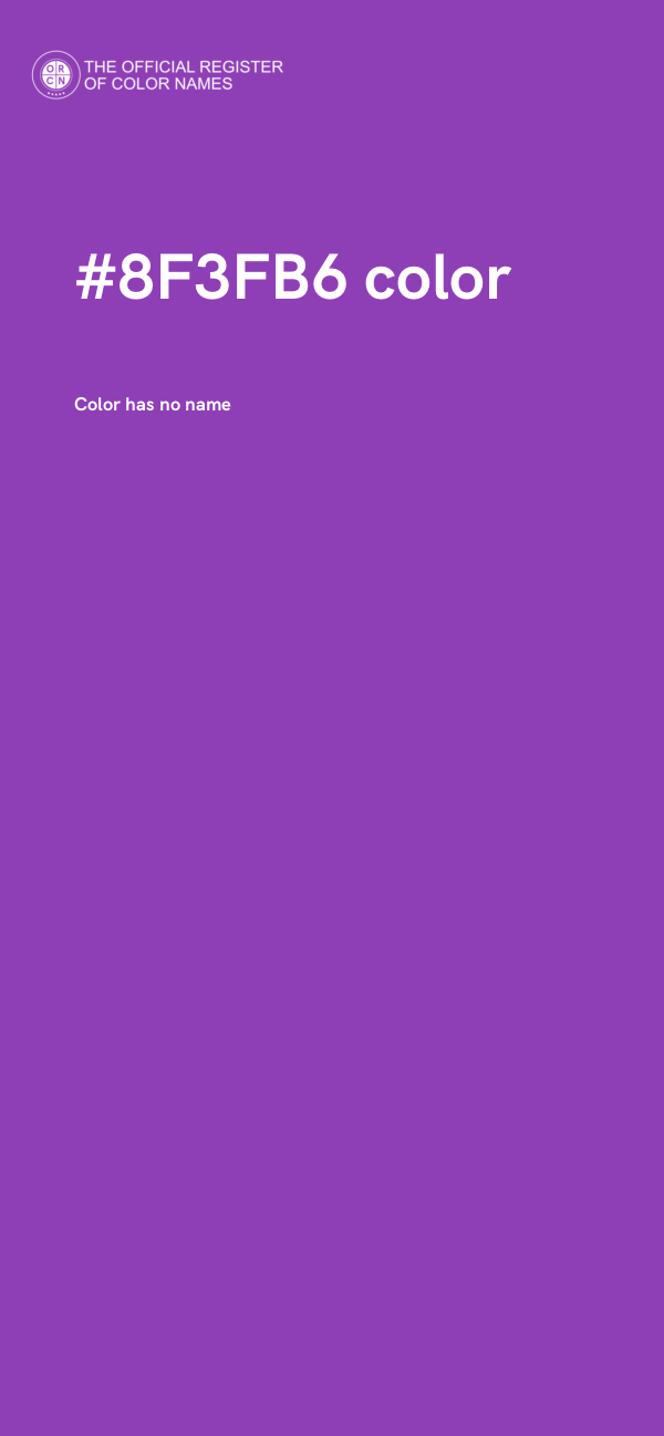#8F3FB6 color image