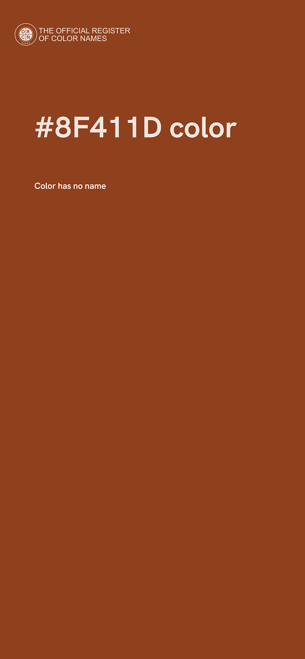 #8F411D color image