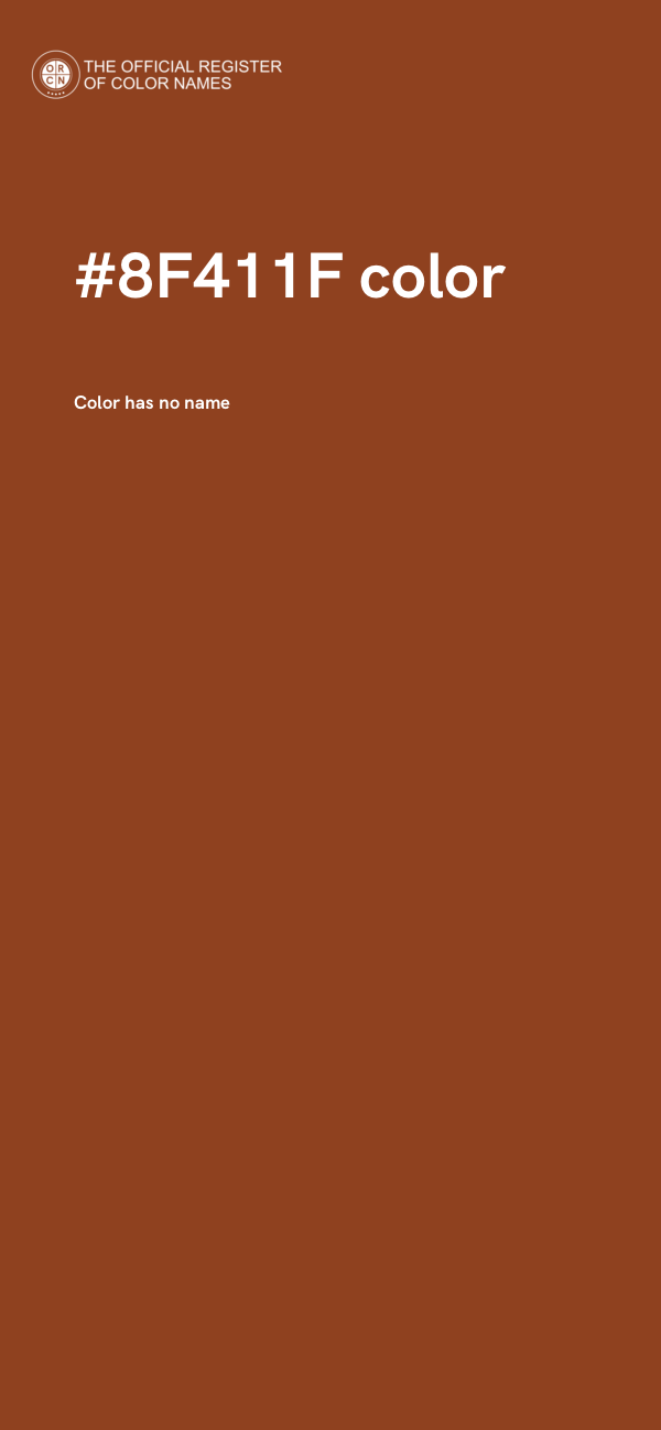 #8F411F color image