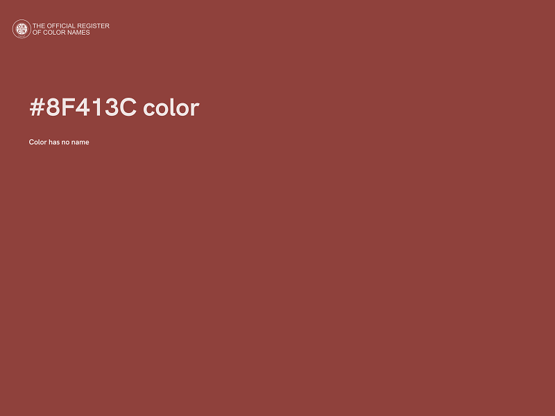 #8F413C color image